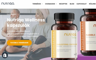 Nutriqa Egészségtudatos Weboldala kiemelt képe