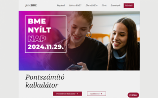 A BME magyar felvételi honlapjának fejlesztése  kiemelt képe